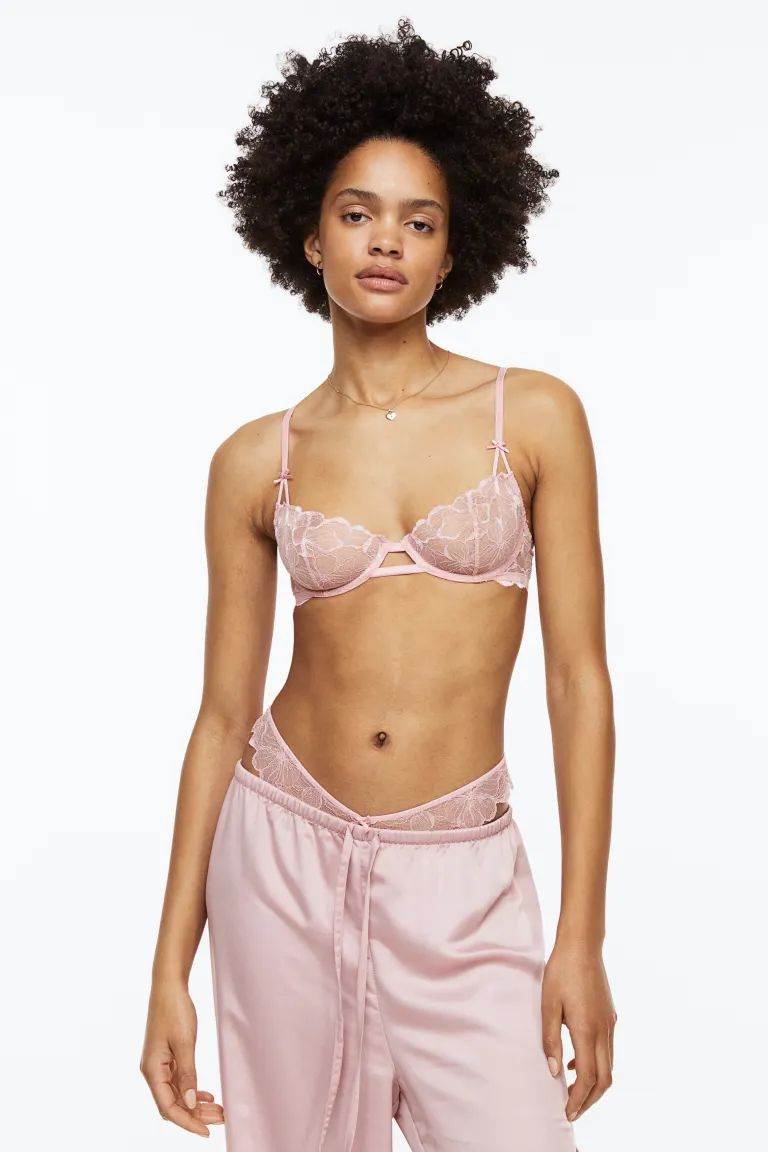 Non-padded Underwire Lace Bra | H&M (US)