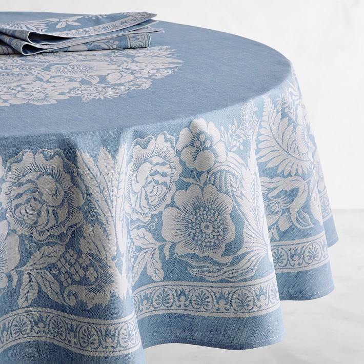 Vintage Floral Jacquard Tablecloth | Williams-Sonoma