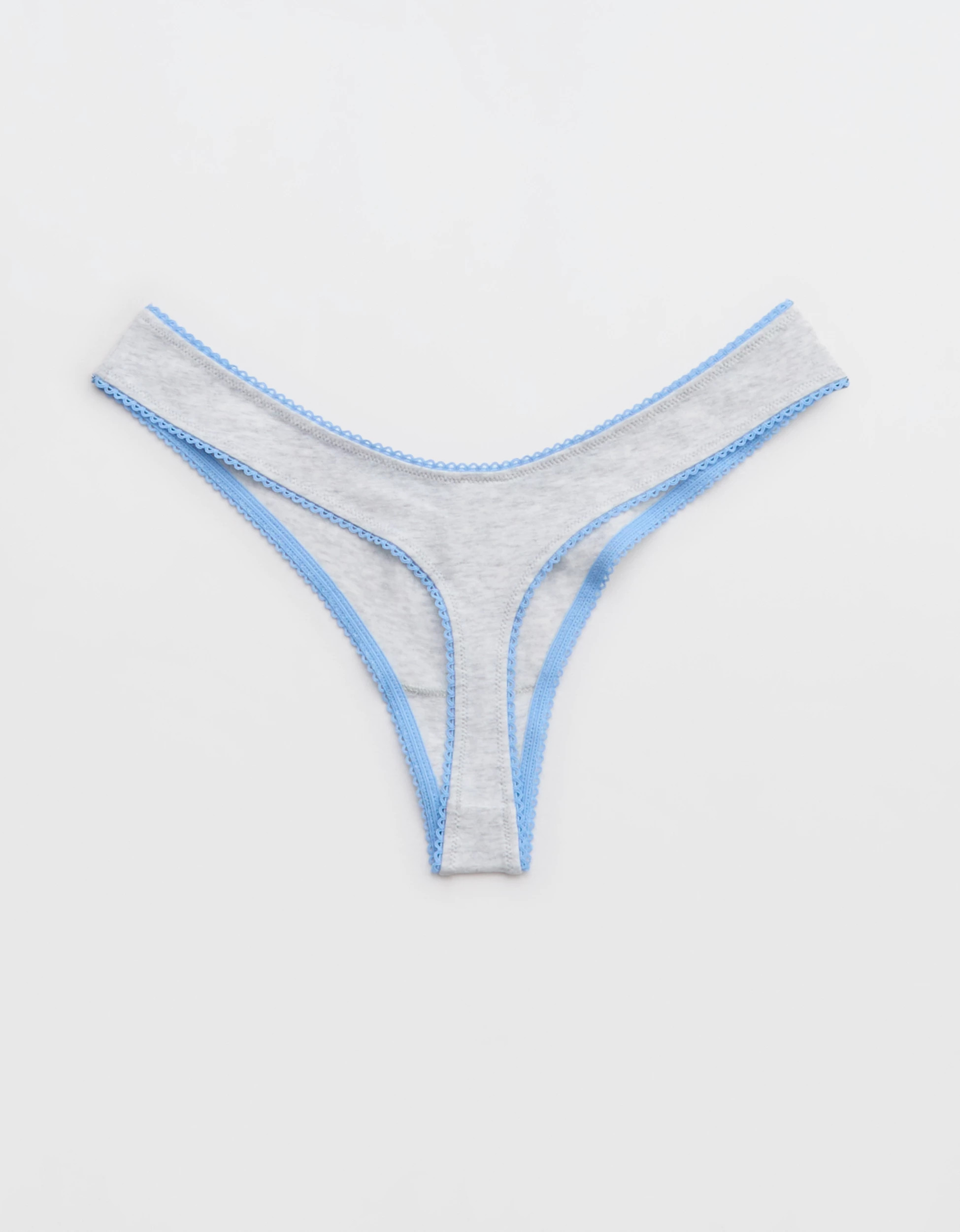 Superchill Cotton Picot Thong Underwear | Aerie