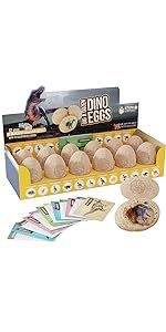 Dig a Dozen Dino Eggs Dig Kit - Easter Egg Toys for Kids - Break Open 12 Unique Large Surprise Di... | Amazon (US)