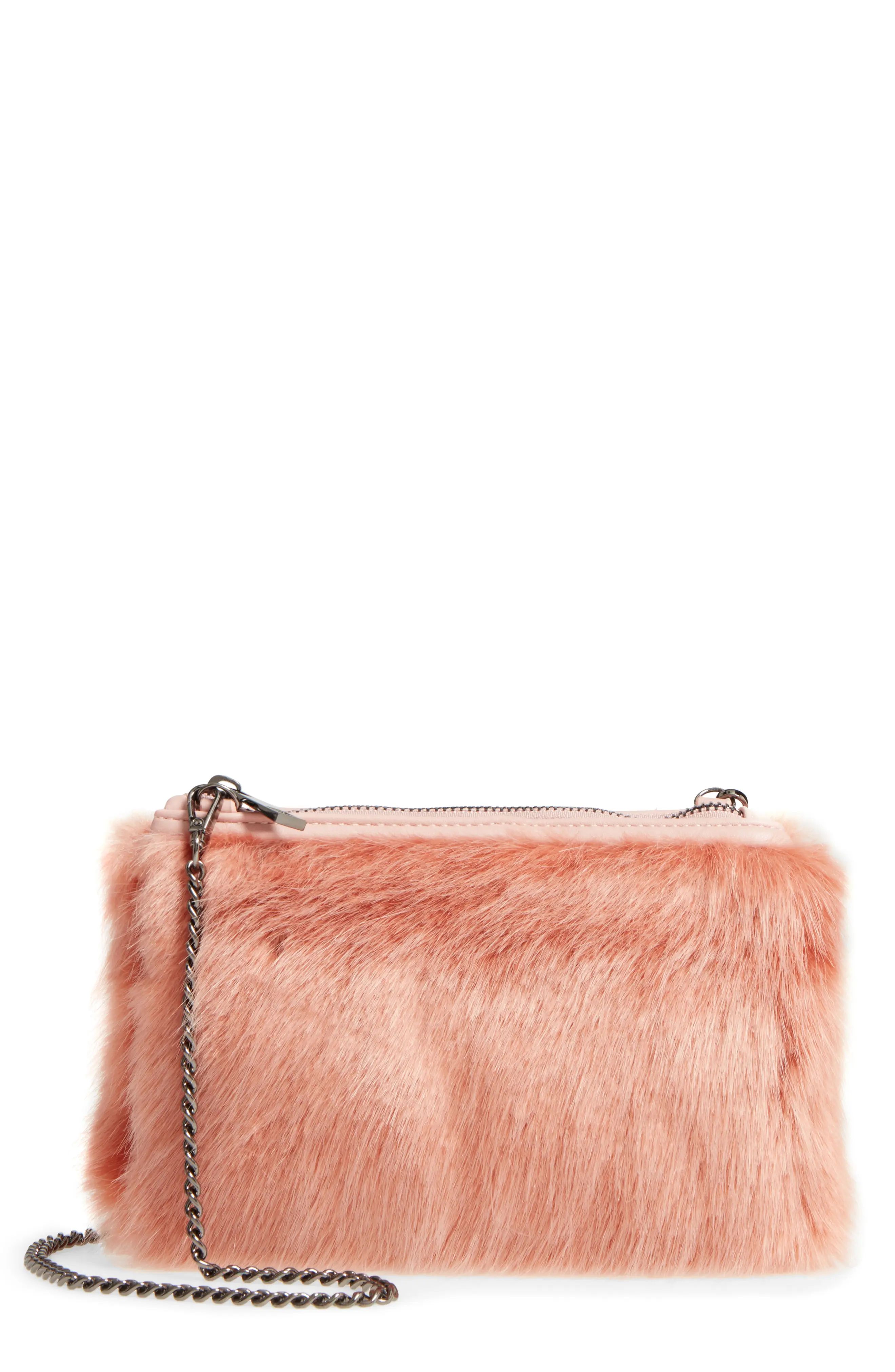 Faux Fur Zip Clutch | Nordstrom