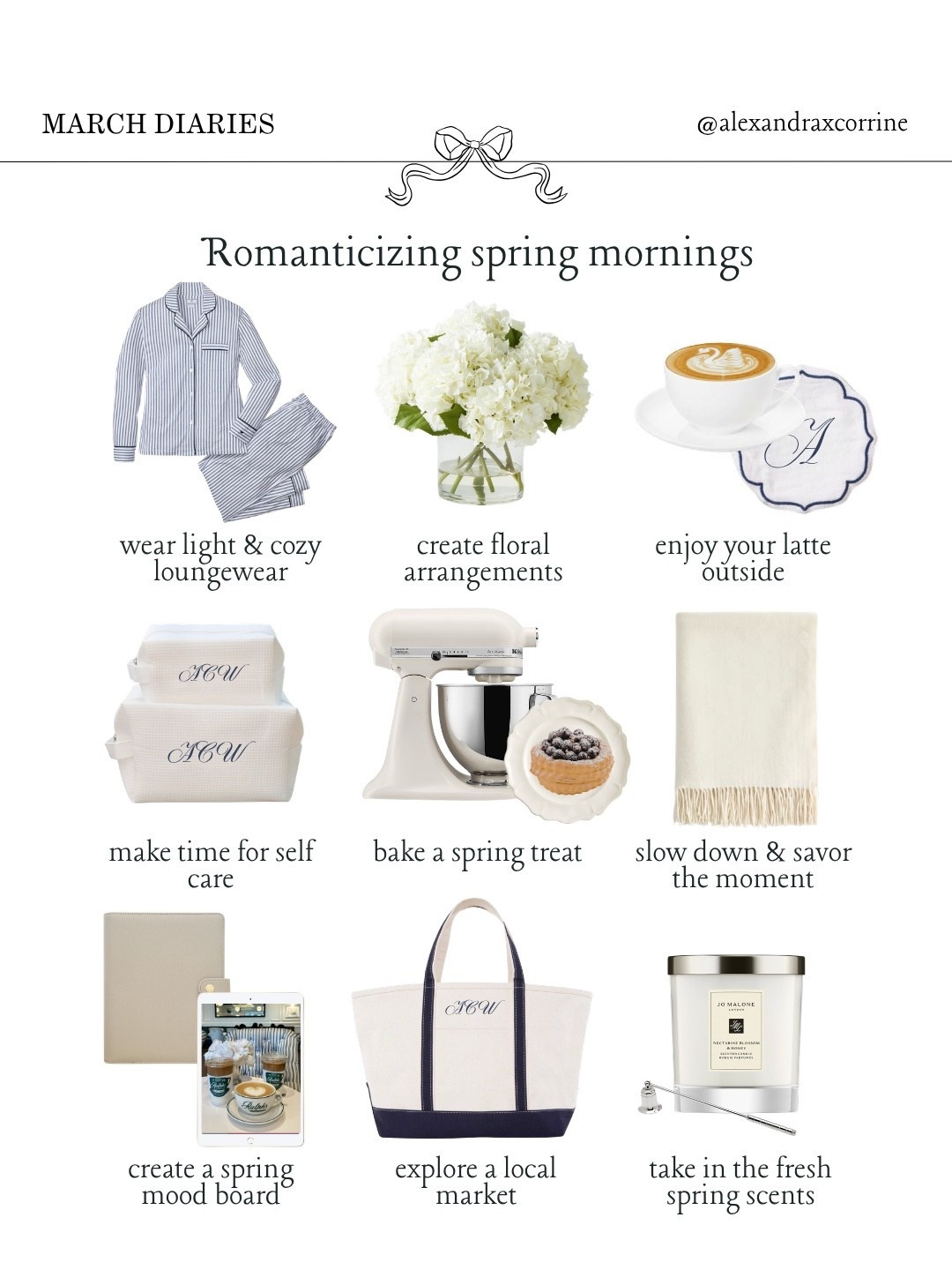 All of the different ways to romanticize spring mornings 🦢🤍

#springaesthetic #springmorning #romanticizeyourlife #moodboardaesthetic #pinterestinspo 

[ self care aesthetic, romanticizing life, spring morning routine, romanticize spring, slow living, spring mood board, Nancy Meyers aesthetic, Pinterest mood board aesthetic ]

#LTKSeasonal #LTKmorningroutine