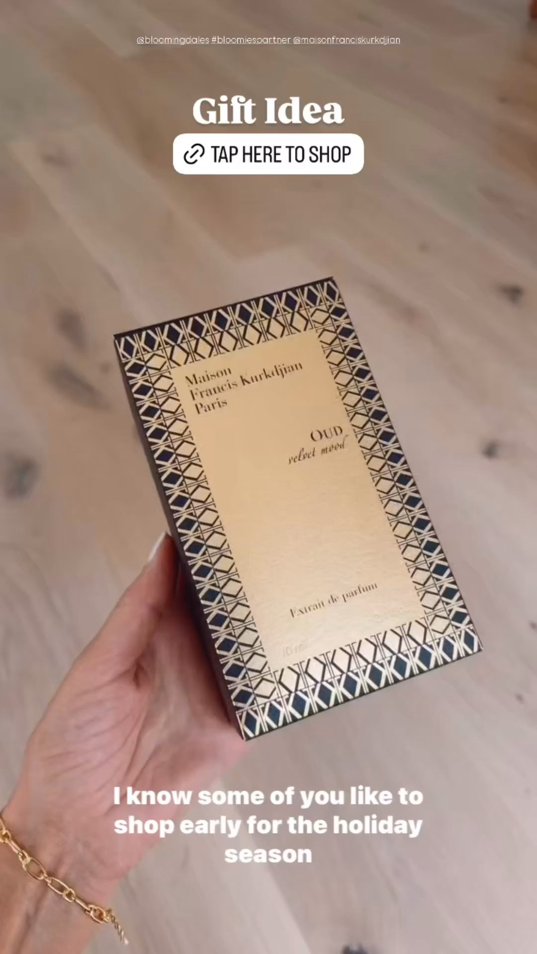I found the perfect gift for that person who is hard to shop for! This perfume is so elegant and beautiful. I love the rich, velvety scent and it just recently launched!! ✨

@bloomingdales #bloomiespartner @maisonfranciskurkdijan