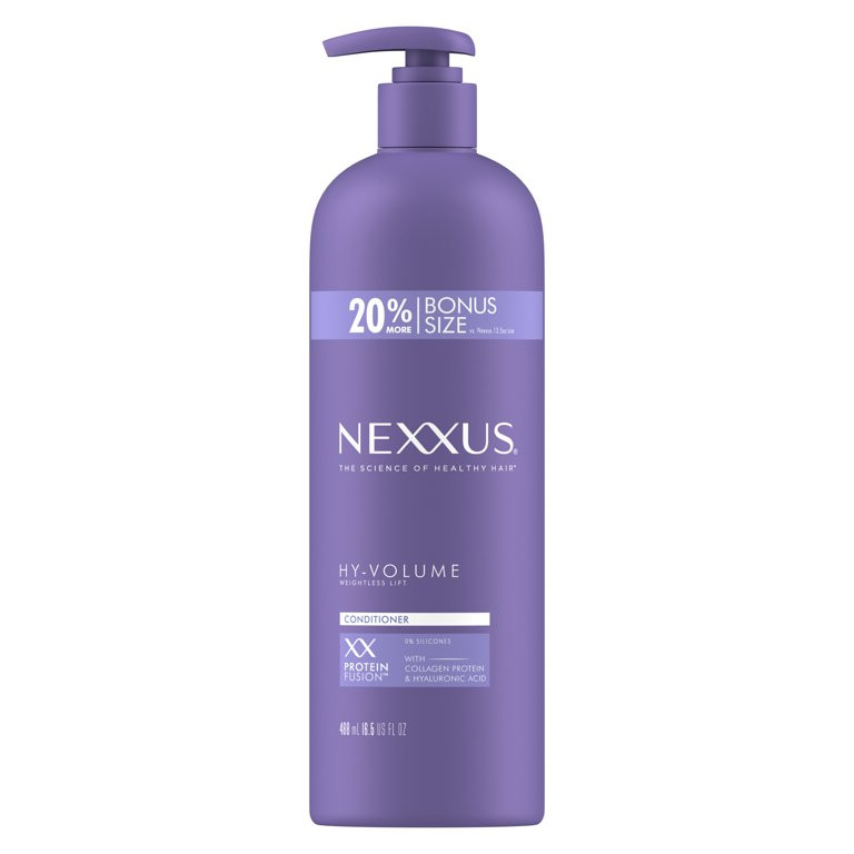Nexxus HY-VOLUME Volumizing Conditioner with Collagen Protein & Hyaluronic Acid, 16.5 oz with Pum... | Walmart (US)