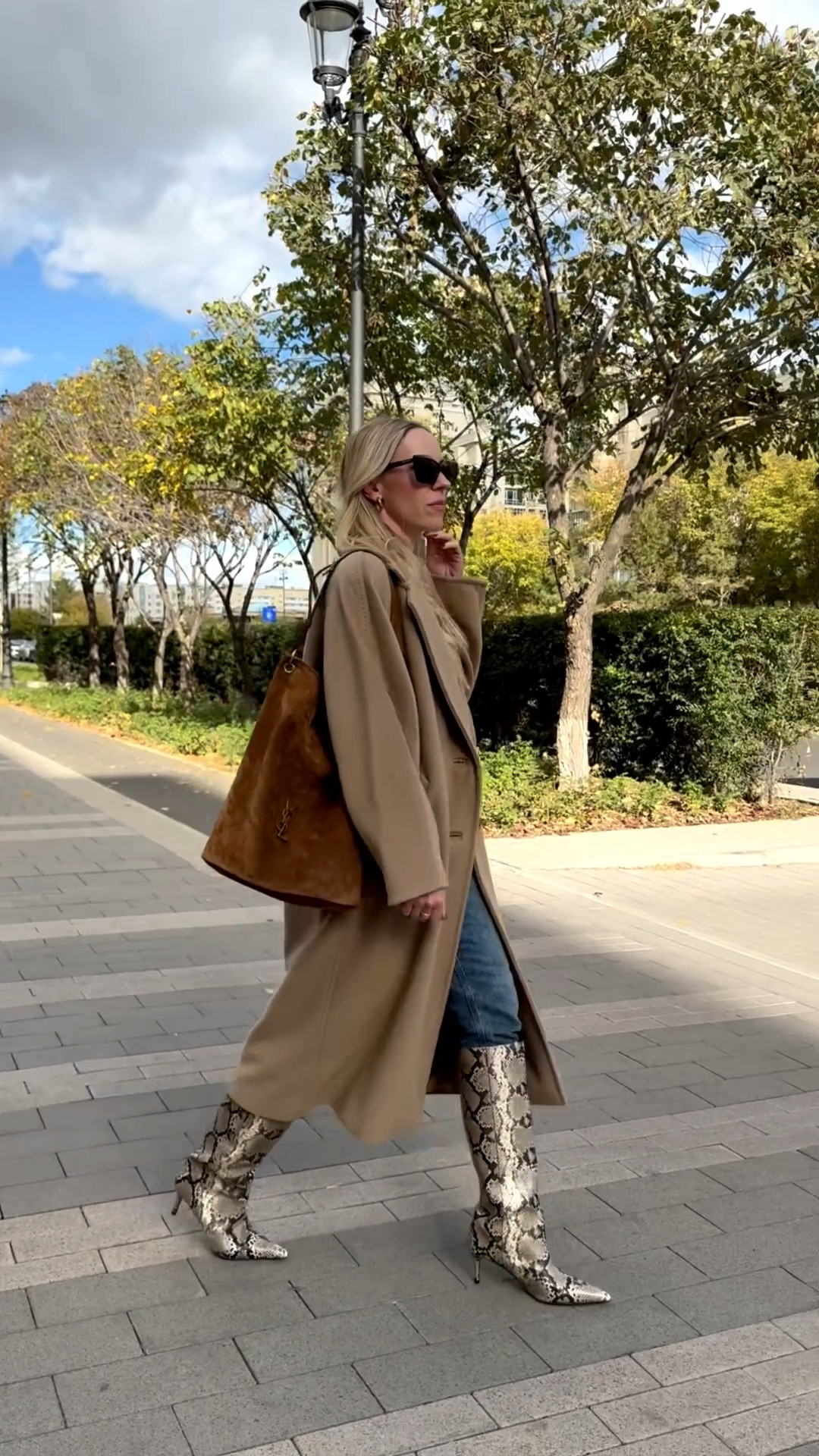 Camel coat fall outfit, Max Mara camel coat, snakeskin boots, Saint Laurent suede bucket bagg

#LTKSeasonal #LTKItBag #LTKShoeCrush
