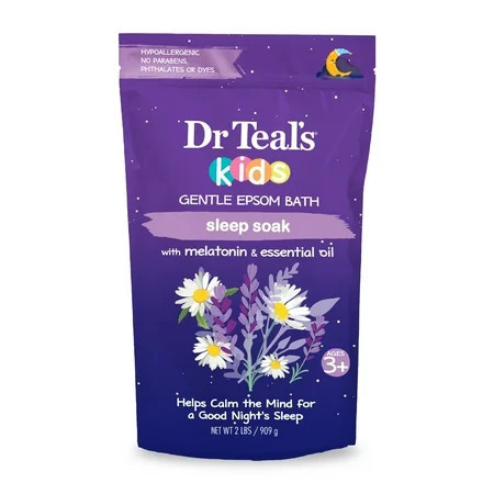 Dr Teal's Kids Gentle Epsom Salt, Sleep Soak with Melatonin & Essential Oil Blend, 2 lbs | Walmart (US)