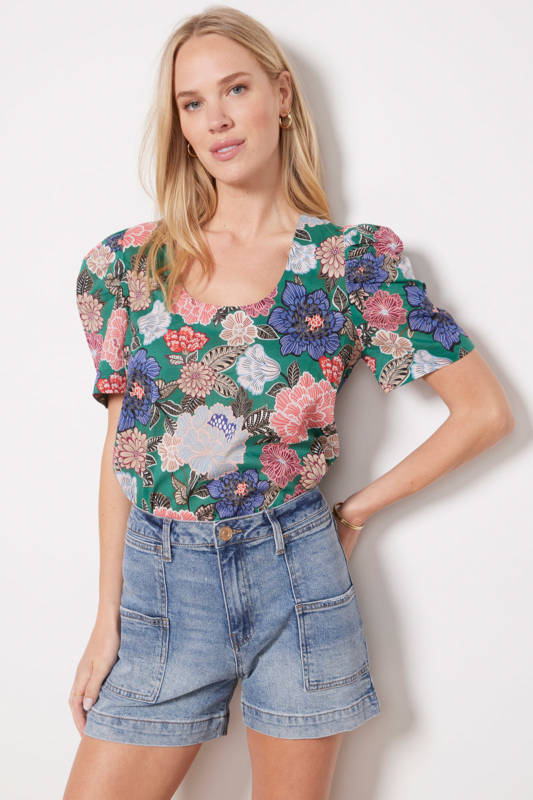 Mabel Scoop Blouse | Evereve