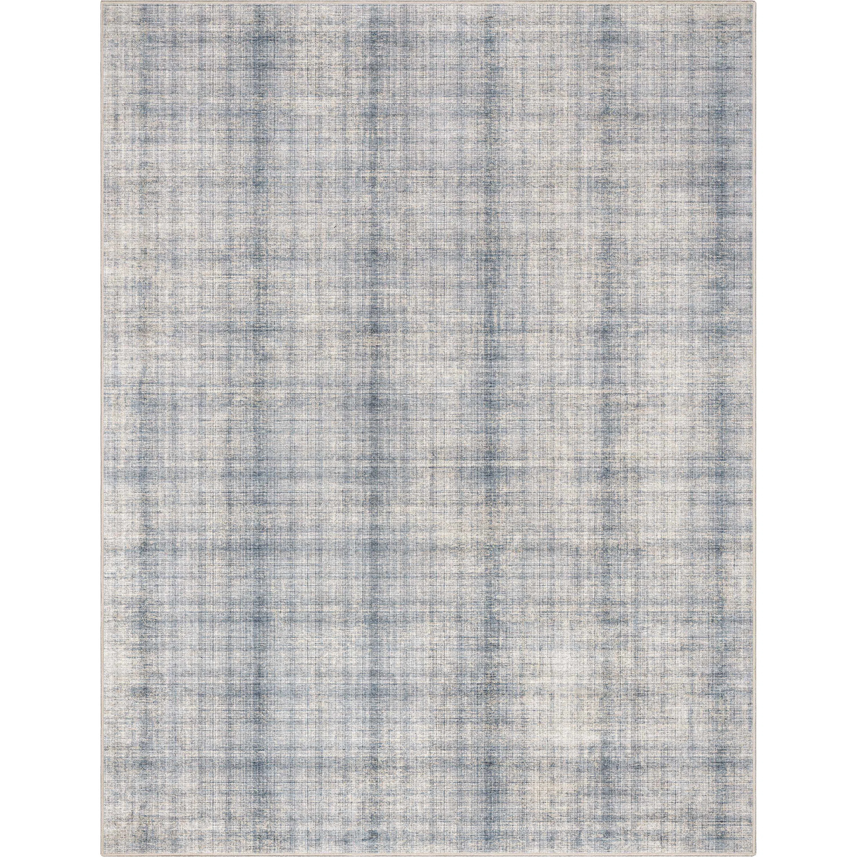 Well Woven Abstract Rio Retro Plaid Flat-Weave Blue Cream Area Rug | Wayfair | Wayfair North America