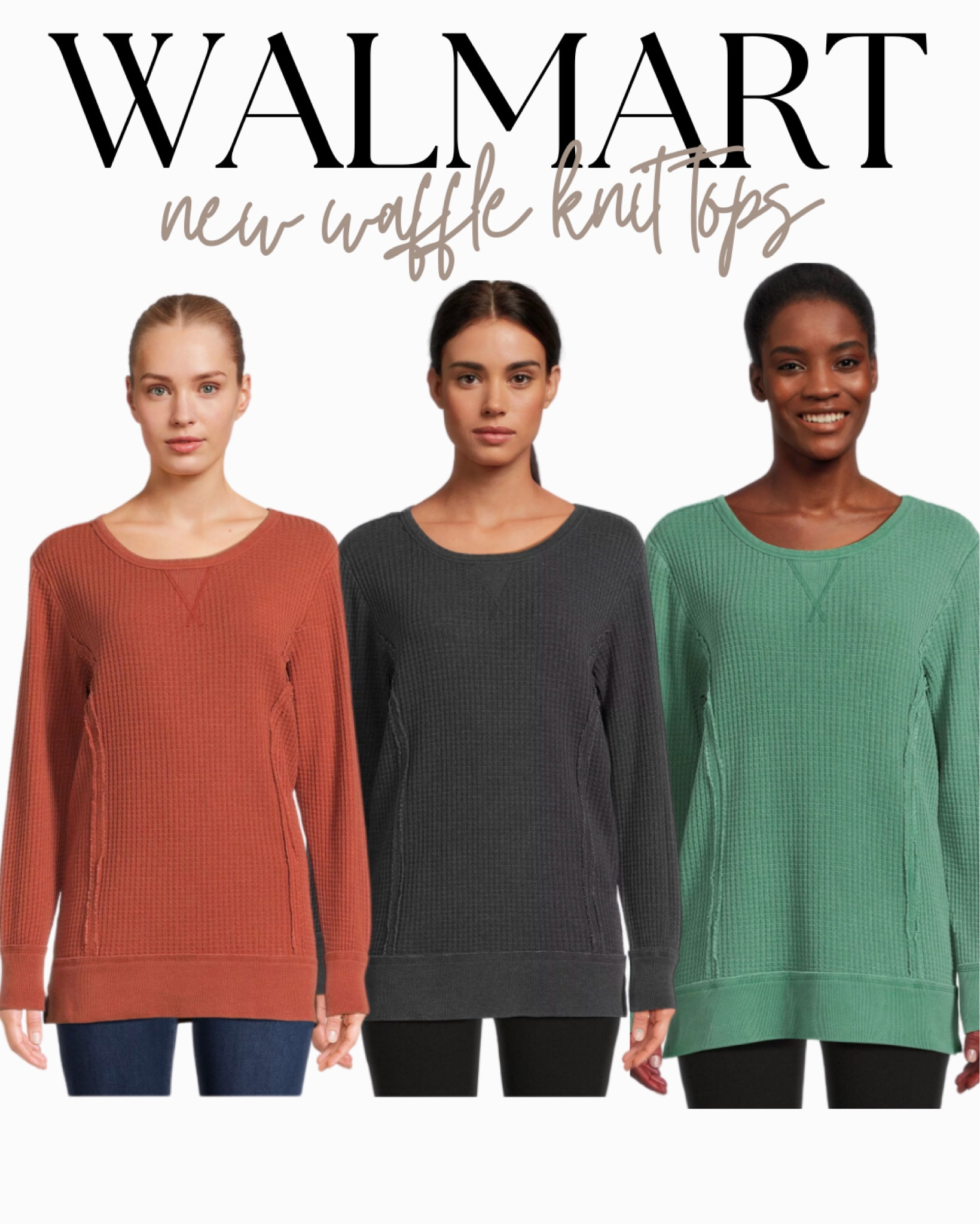 New $14 waffle knit tops! 





Walmart. Walmart fashion. Walmart style. Walmart finds. Walmart new arrivals. Time and Tru. No boundaries waffle knit tunic top. Fall fashion. Fall style. Fall outfit. Amazon. Amazon find. Waffle top. Comfy outfit idea. Casual outfit idea. 

#LTKunder100 #LTKunder50 #LTKstyletip