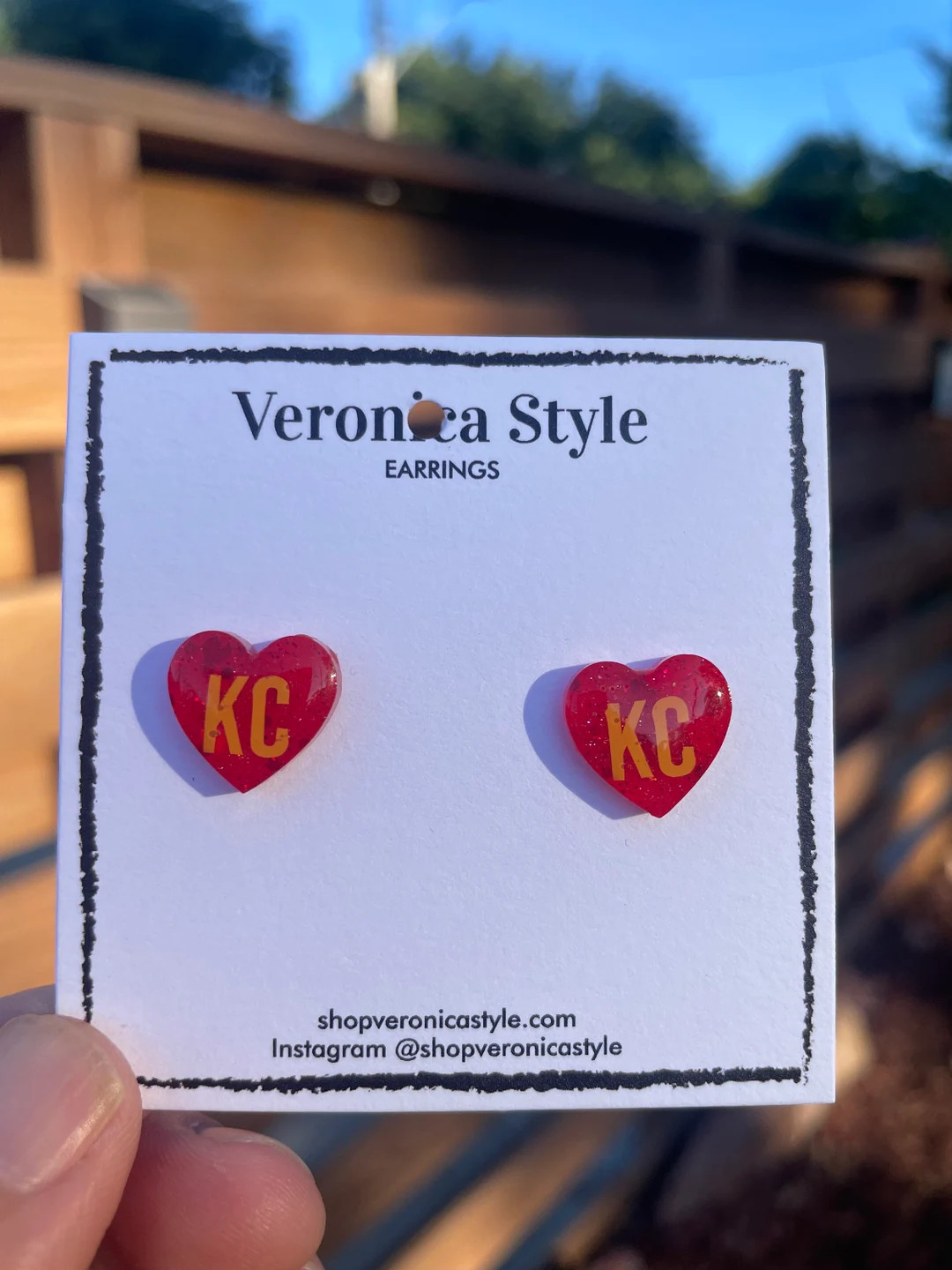 Kansas City Chiefs Earrings, Gift for Her, Stocking Stuffer - Etsy | Etsy (US)