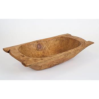 Mexican Imports Eurotrenchy Wooden Dough Bowl with Handles | Amazon (US)