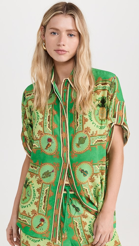 ALÉMAIS La Musica Silk Shirt | Shopbop | Shopbop