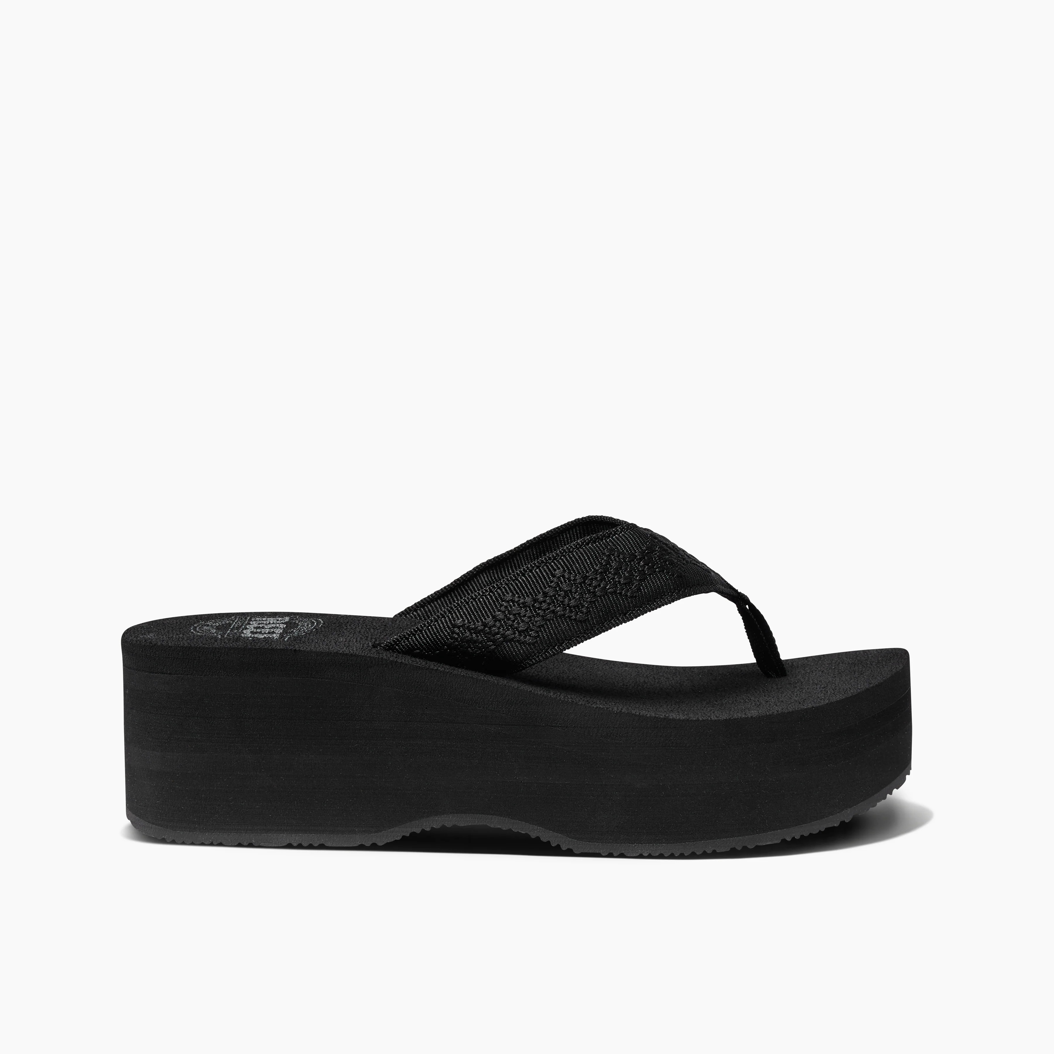 Women's Sandy Hi Sandals in Black | REEF® | Reef