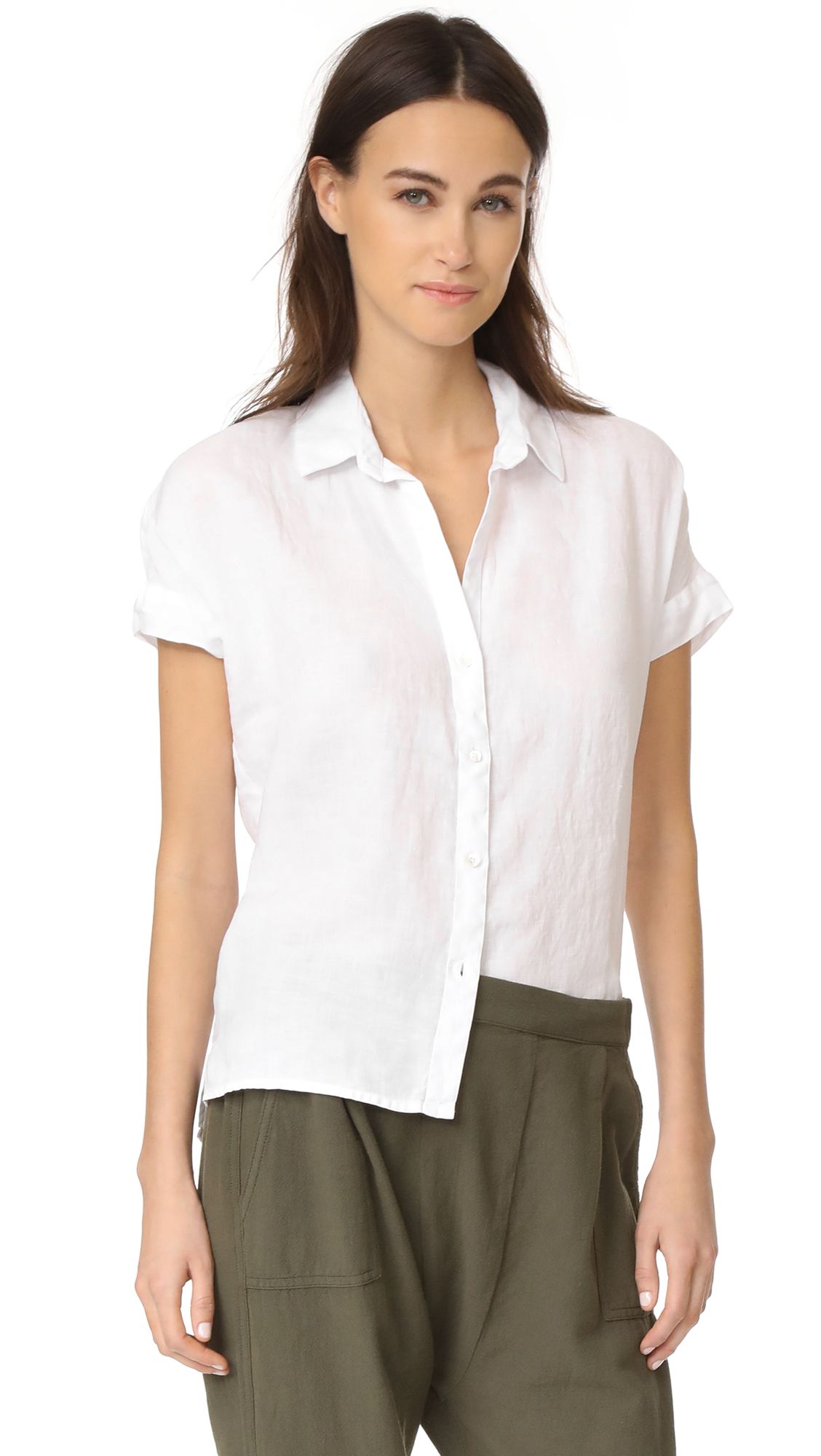 Short Sleeve Linen Shirt | Shopbop