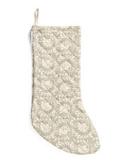 Botanical Block Print Stocking | TJ Maxx