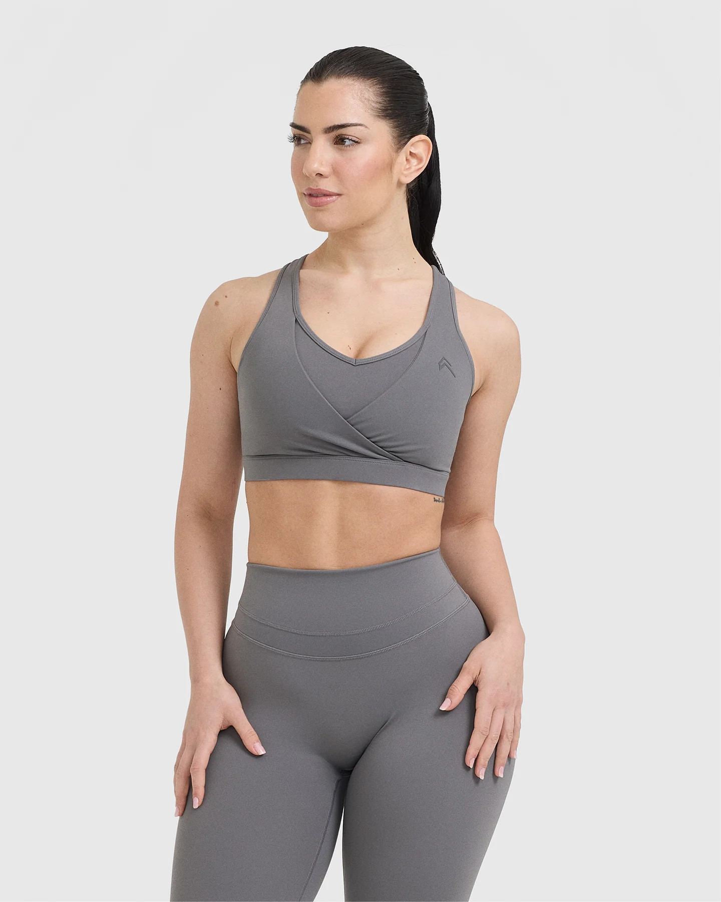 UnifiedMove\u2122 Layered Sports Bra | Ash Gray | Oner Active (UK / US)