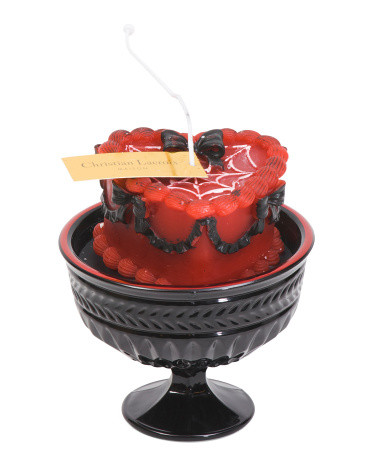 8.83oz Heart Cake In Pedestal Candle | TJ Maxx