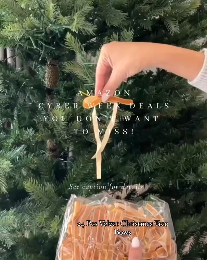 24 Pcs Velvet Christmas Tree Bows (3/8'' ribbon width, Bow 5” W 7” L)
Electronic Digital Tape Measure
QR Code Labels for Storage
Kitchen & Pantry organizers
Electric Warming Tray XXL 32”x18”
Sconce lights
Christmas tree

#LTKCyberWeek #LTKGiftGuide #LTKHoliday