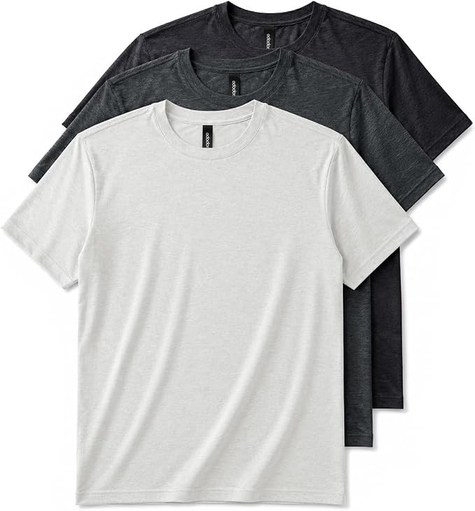 ODODOS Men's Performance T-Shirt - odSTRATUM Tech Tee, Ultra Soft Moisture Wicking UPF 50+ Fitnes... | Amazon (US)