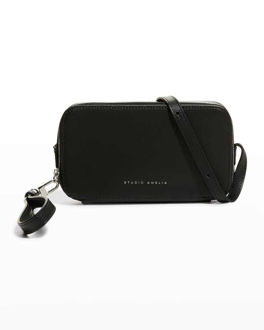 STUDIO AMELIA Mini Cube Lambskin Wristlet Bag | Neiman Marcus