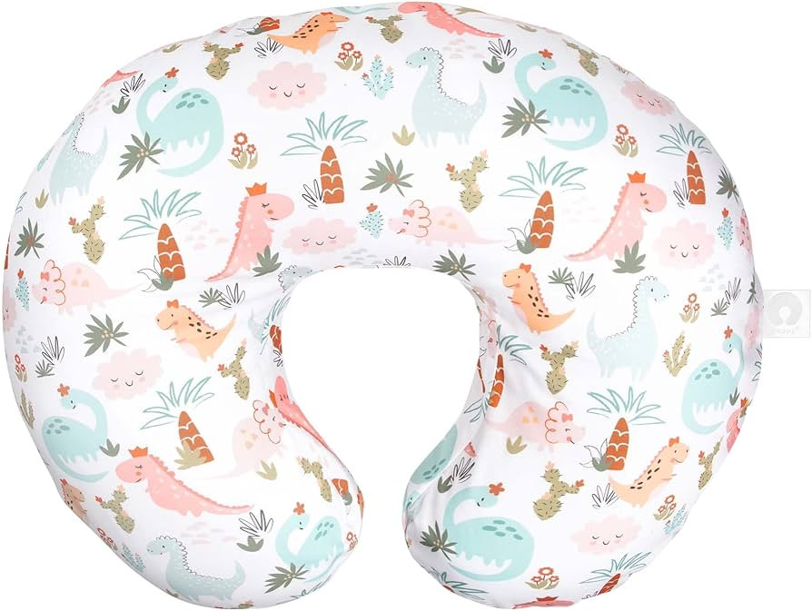 Boppy Nursing Pillow Original Support, Pink Blush Baby Dinosaurs, Ergonomic Nursing Essentials fo... | Amazon (US)