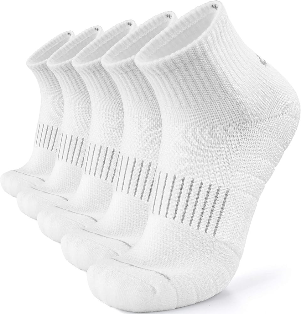 Lapulas Merino Wool Quarter Socks for Men Women, Hiking Running, Cushioned Compression Support, T... | Amazon (US)