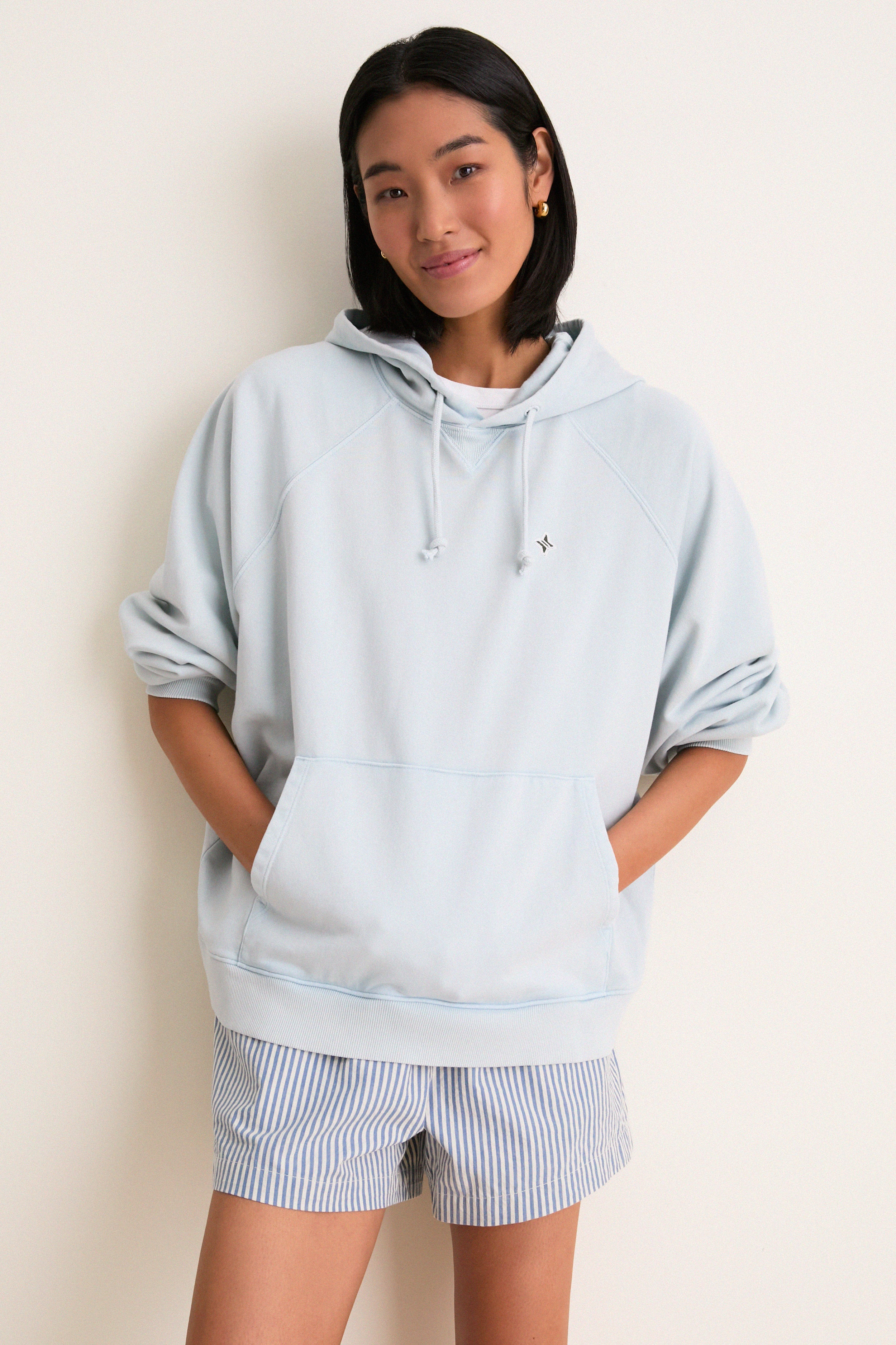 Women's Oversized Sky French Terry Surfside Hoodie | Tuckernuck (US)