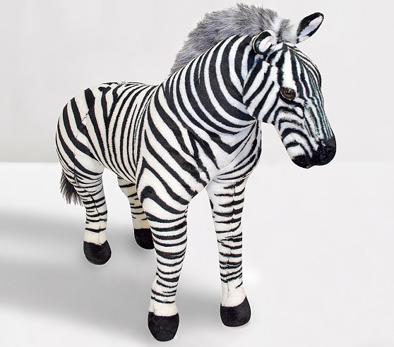 Melissa & Doug Jumbo Zebra Plush | Pottery Barn Kids