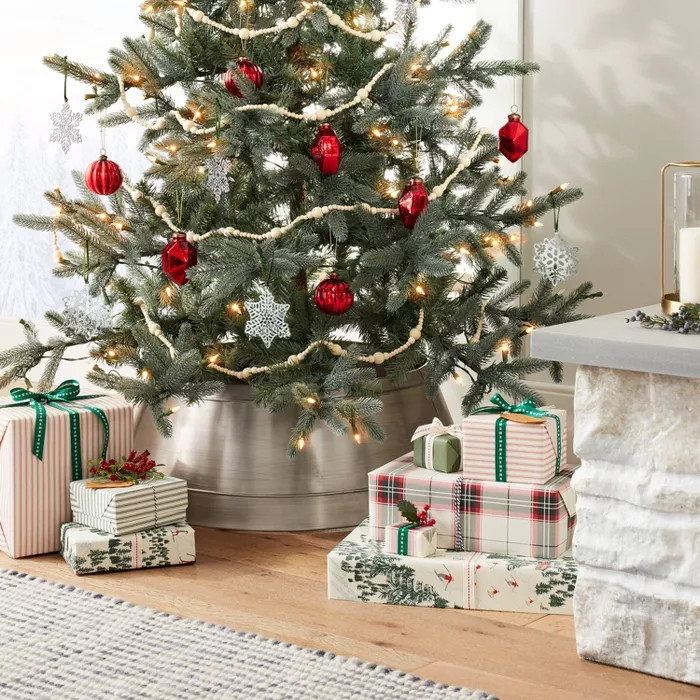 12' Natural Wood Beaded Garland - Hearth & Hand™ with Magnolia | Target