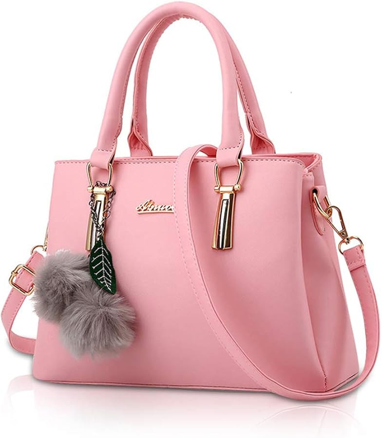 NICOLE&DORIS Handbags for Women handbags with pompom fashion top handles crossbody bags messenger... | Amazon (UK)