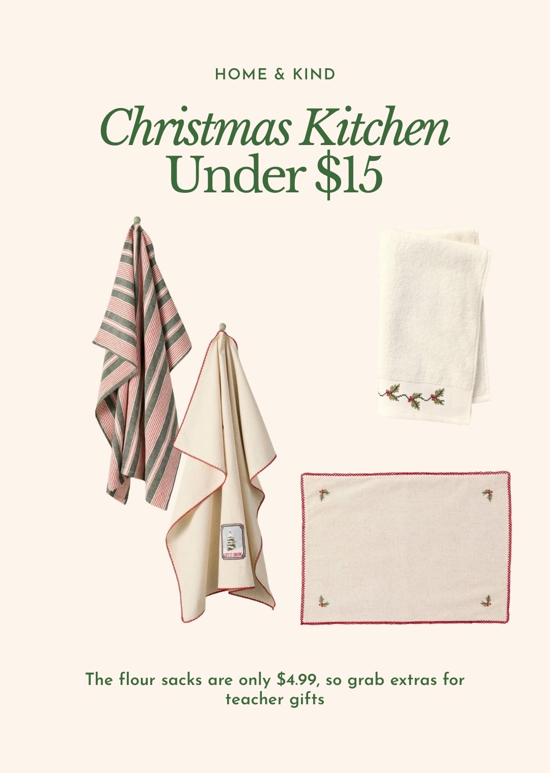 Don’t forget about the kitchen with your holiday decor! Such cute finds at Target.