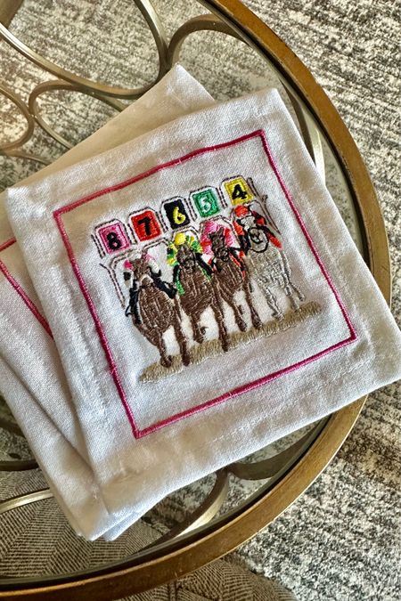 Kentucky derby - horse racing napkins