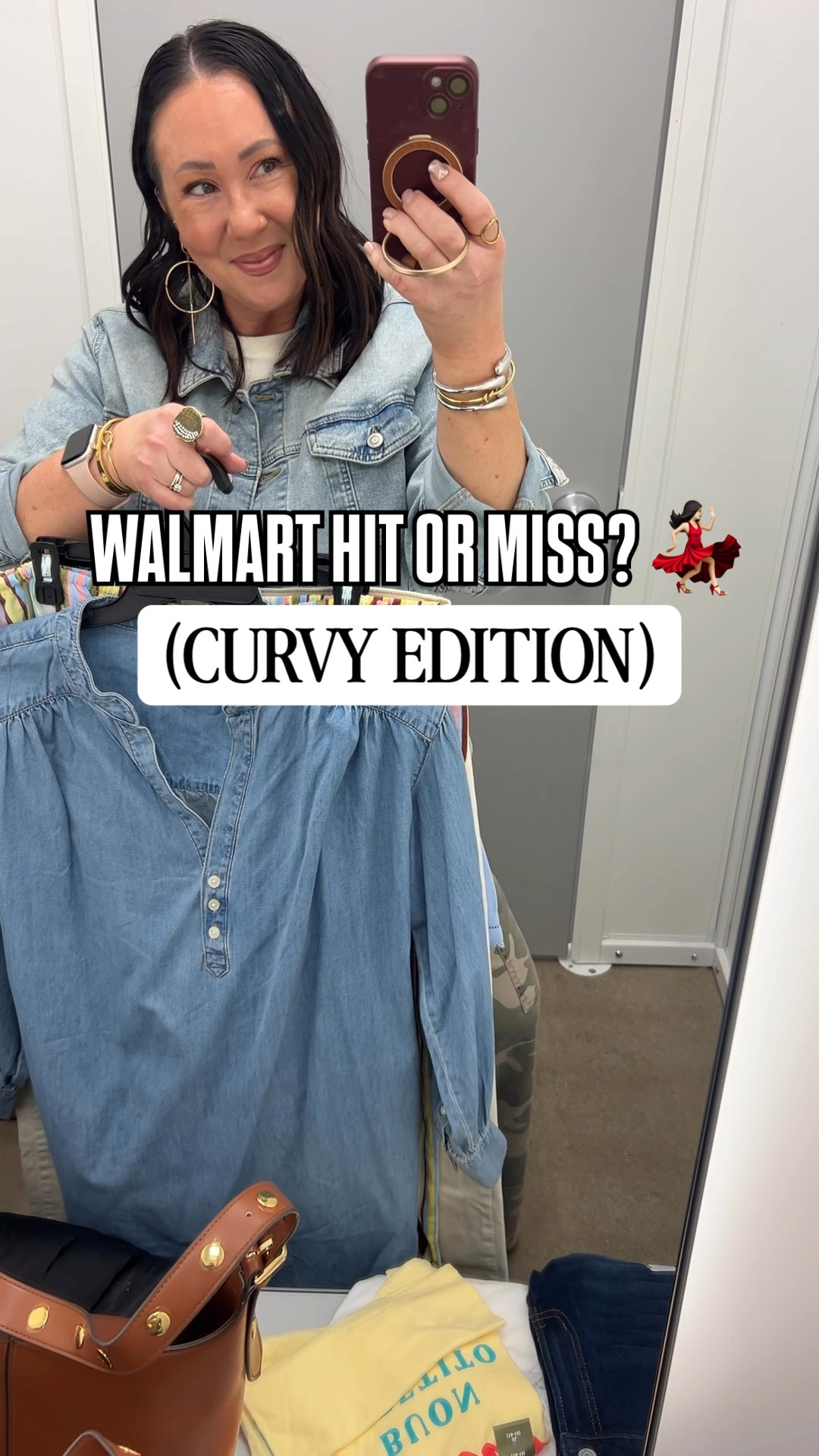 Walmart hit or miss fitting room try on! XL graphic tee. XL white tee. XL pull on pants. Size 16 full straight jeans. XL denim dress.  

#LTKMidsize #LTKOver40 #LTKPlusSize