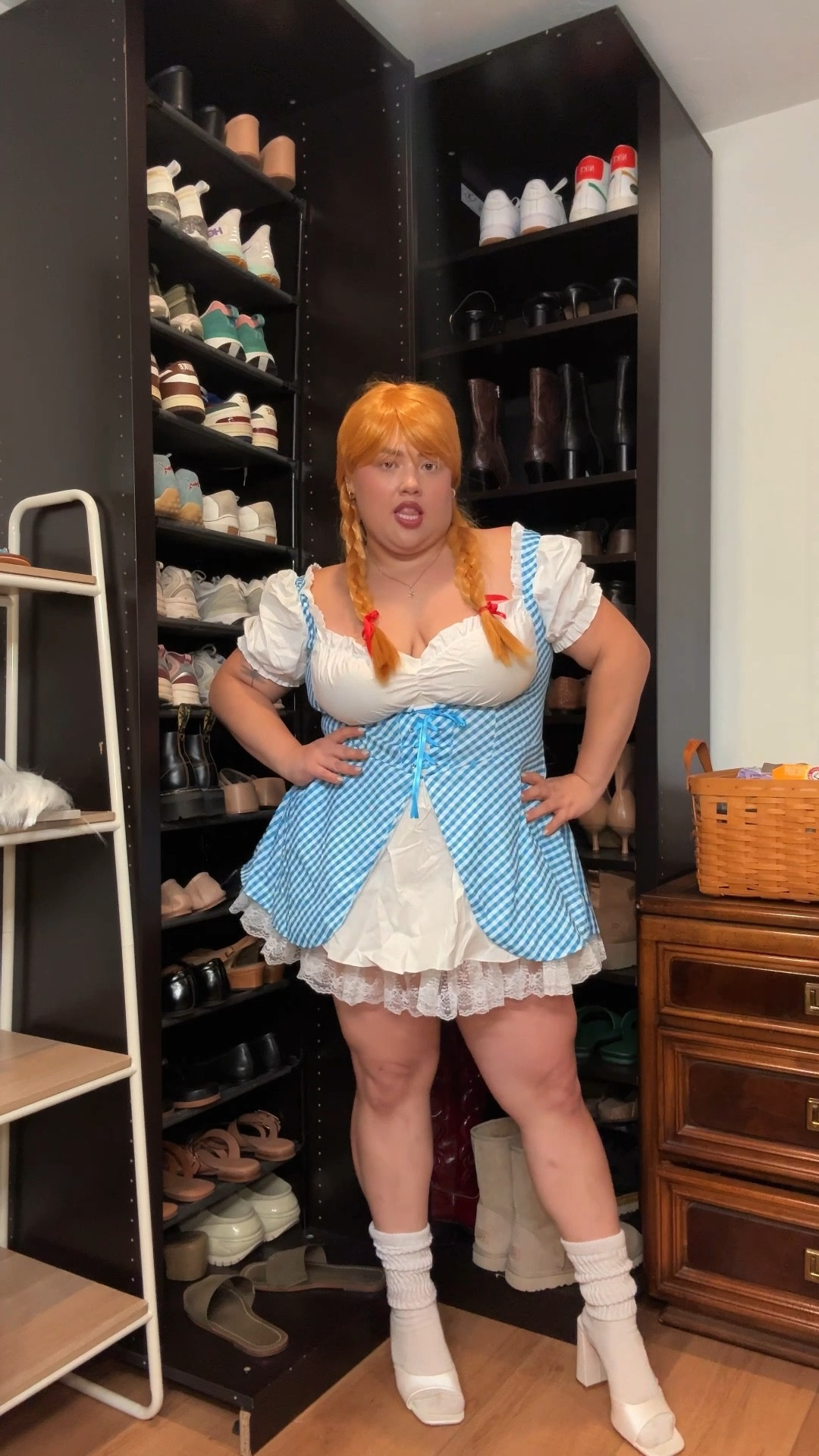 wearing a 1X/2X in the costume and a DDD+ shade Honey in the Cakes 🍒🎃🧺🌪️

#LTKSeasonal #LTKPlusSize #LTKHalloween