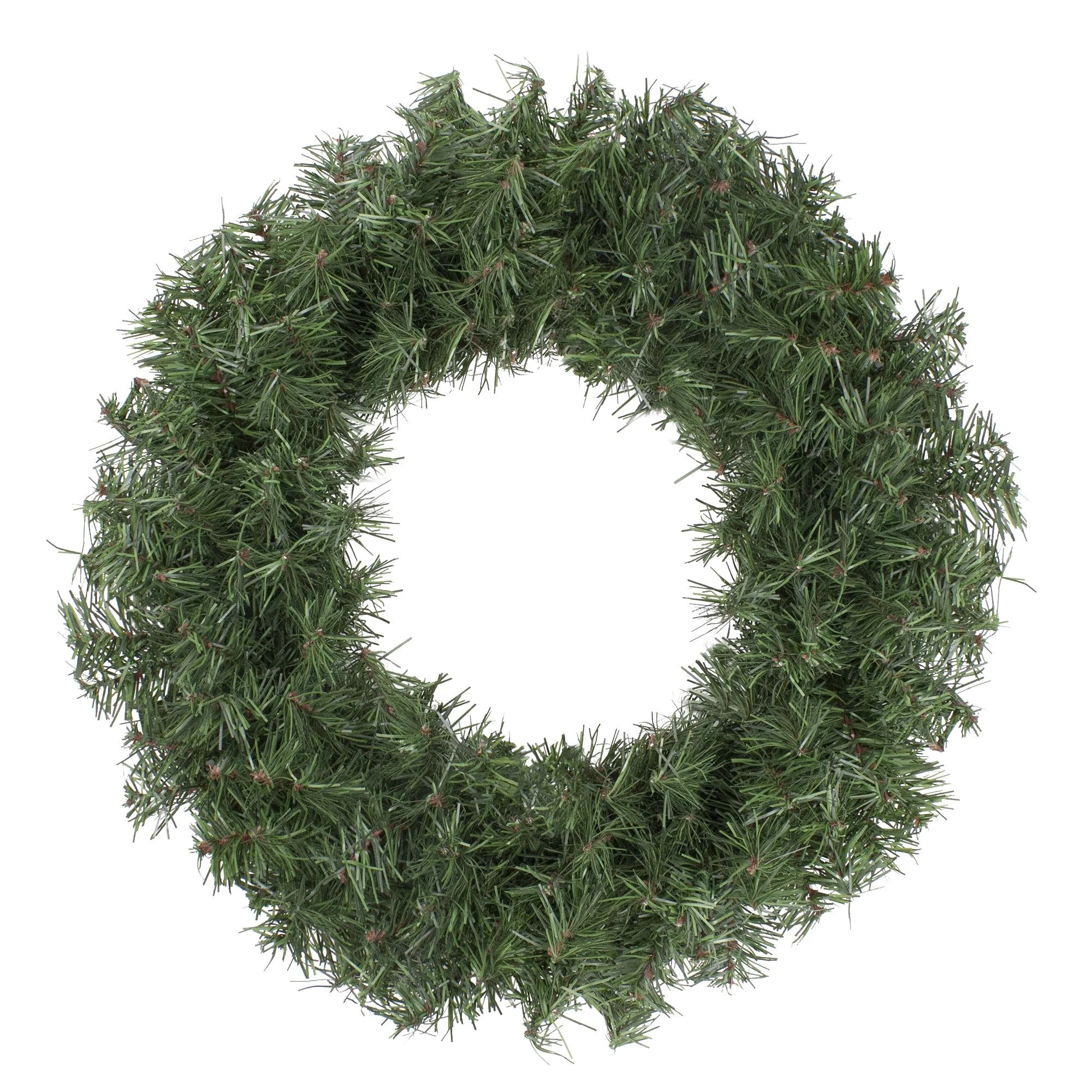 Northlight 18" Unlit Canadian Pine Artificial Christmas Wreath - Walmart.com | Walmart (US)