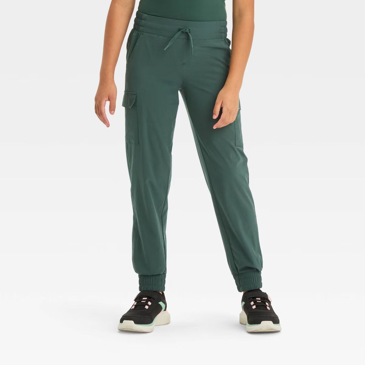 Girls' Woven Cargo Jogger Pants - All In Motion™ | Target