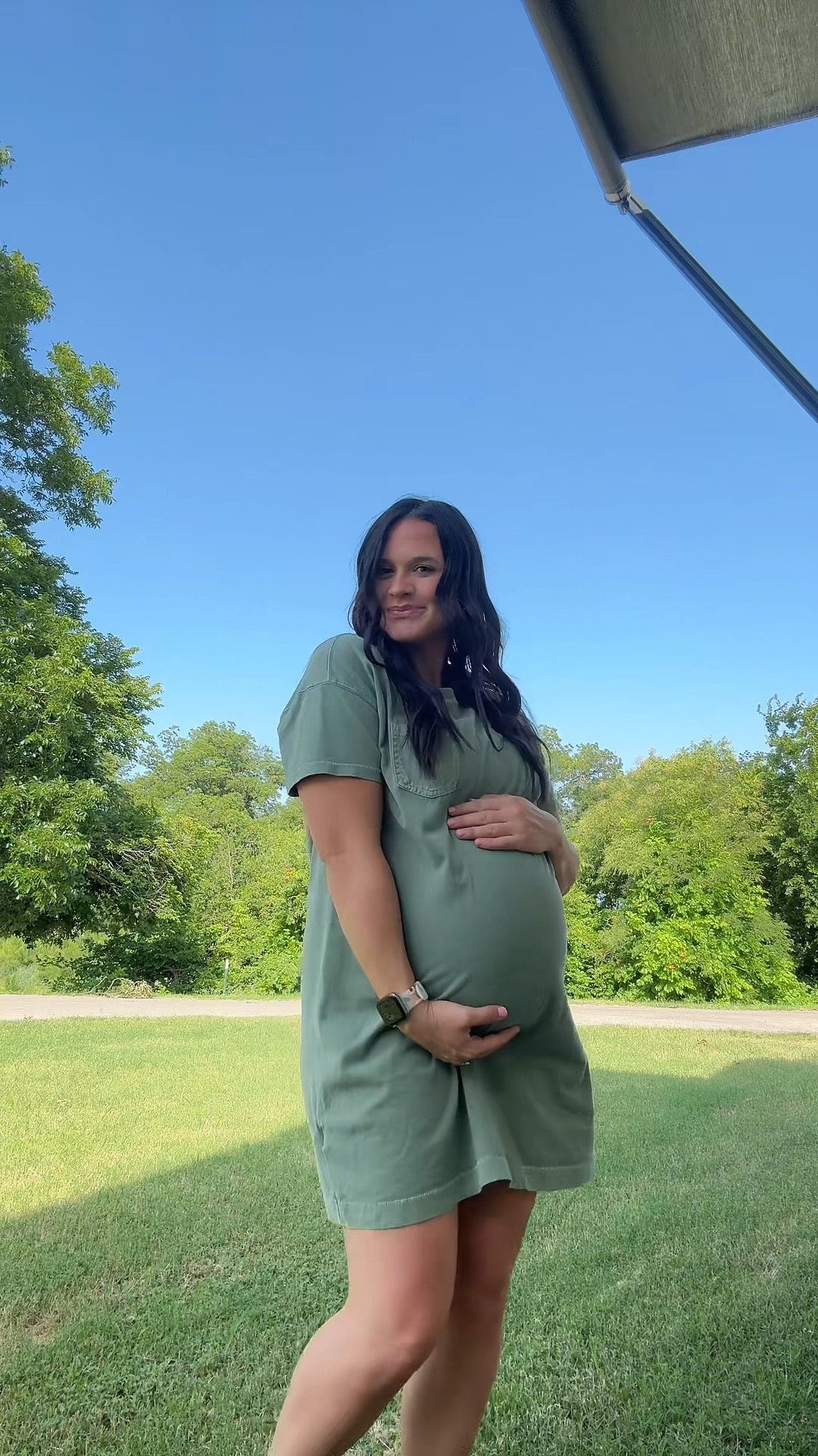 We love a good t-shirt dress 

Wearing size XL (bump friendly) 

#LTKBump #LTKStyleTip #LTKBaby