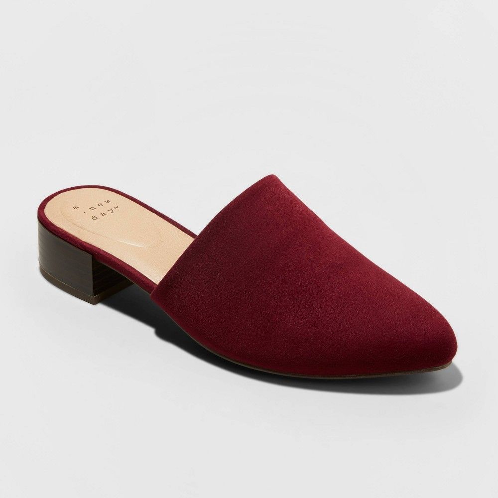 Women's Codi Mules - A New Day Burgundy 8.5, Red | Target