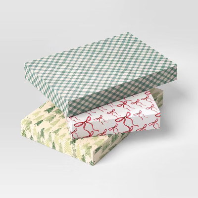 3ct Christmas Holiday Cheer Shirt Boxes - Wondershop™ | Target