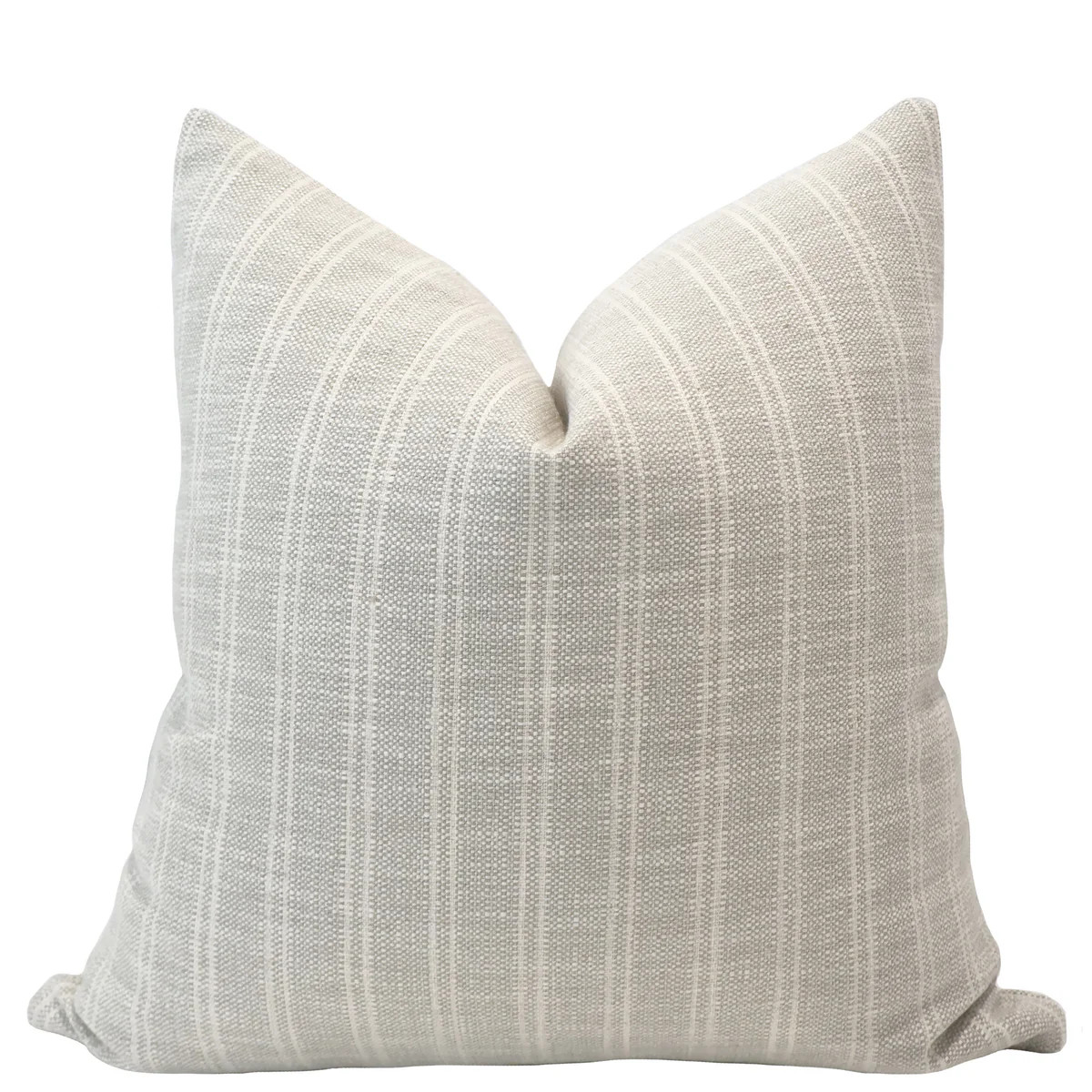 Textured Stripe | Gray Pillow Cover | Hackner Home (US)