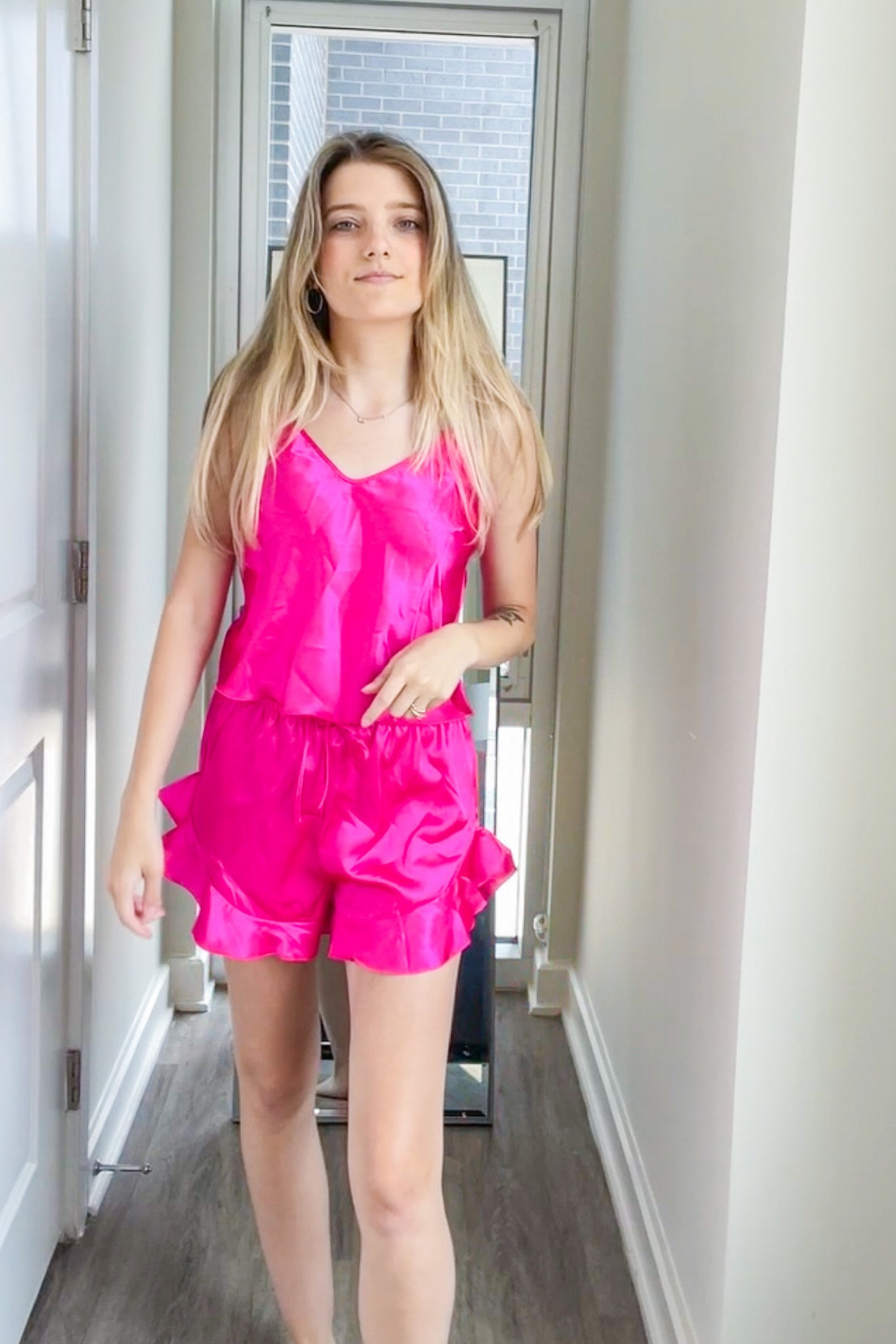 Luxurious hot pink silk pajama set with shorts and tank. I think Barbie would approve!

#LTKsalealert #LTKFind #LTKstyletip
