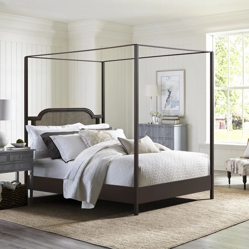 Solid Wood Low Profile Canopy Bed | Wayfair North America