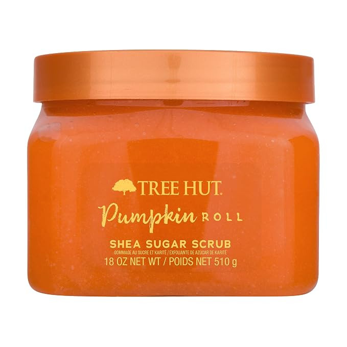 Tree Hut Pumpkin Roll Body Scrub, Exfoliating Sugar Scrub, Vegan, 18 Oz | Amazon (US)