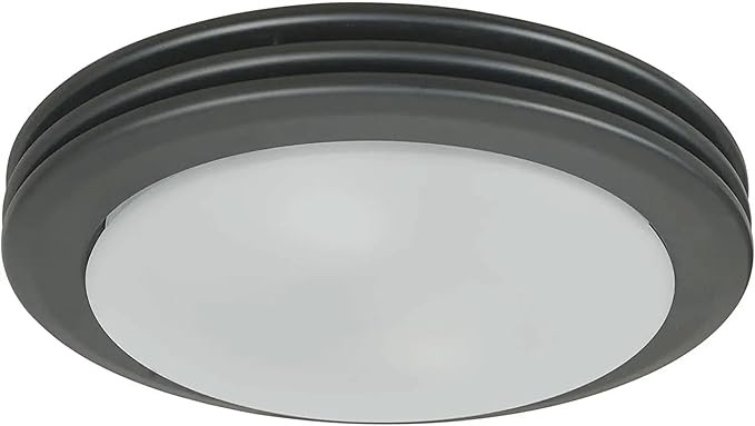 Good Housekeeping Yorkshire Decorative Bathroom Ventilation Exhaust Fan with Lighting, Matte Blac... | Amazon (US)