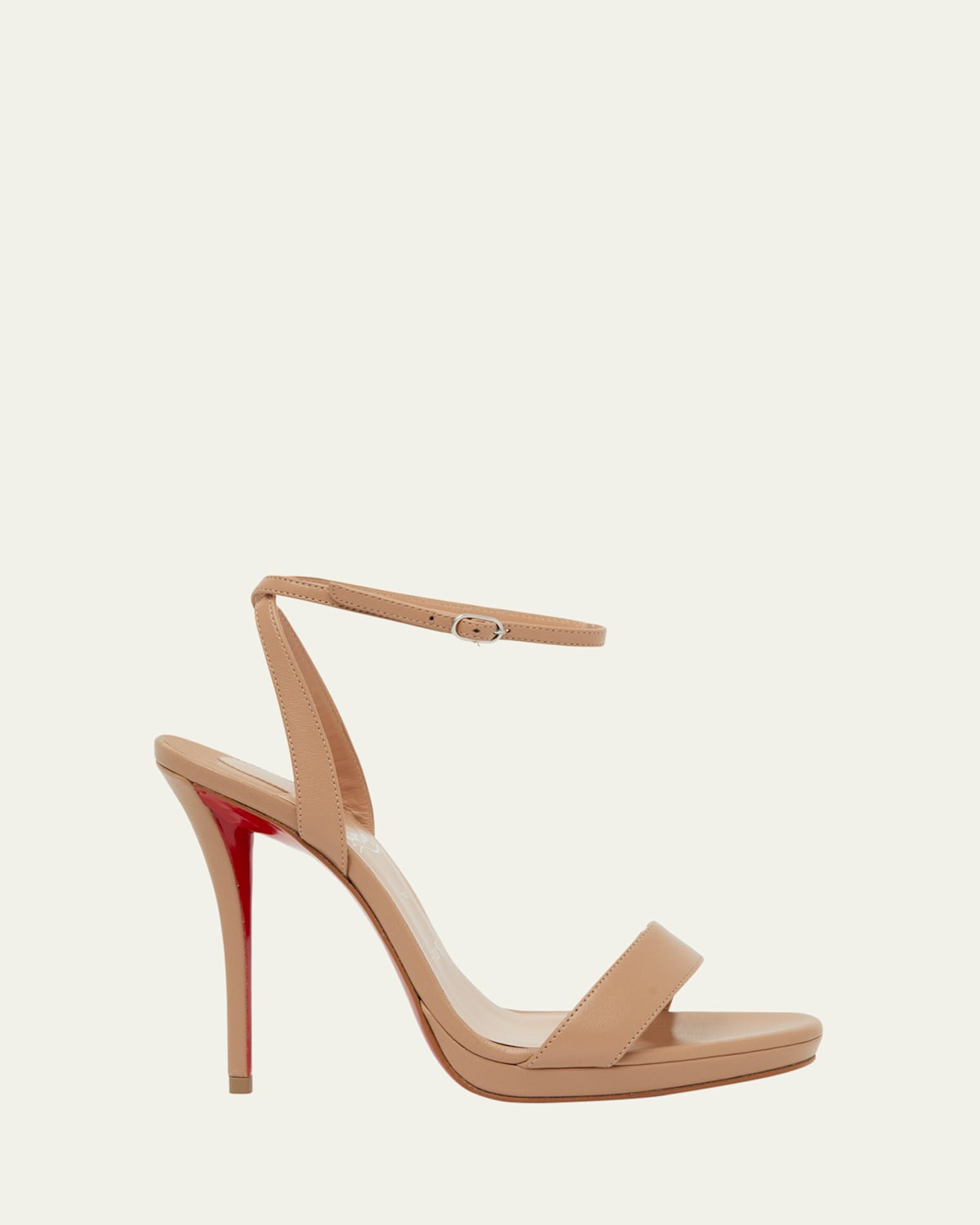 120mm Miss Z Leather Ankle-Strap Sandals | Bergdorf Goodman