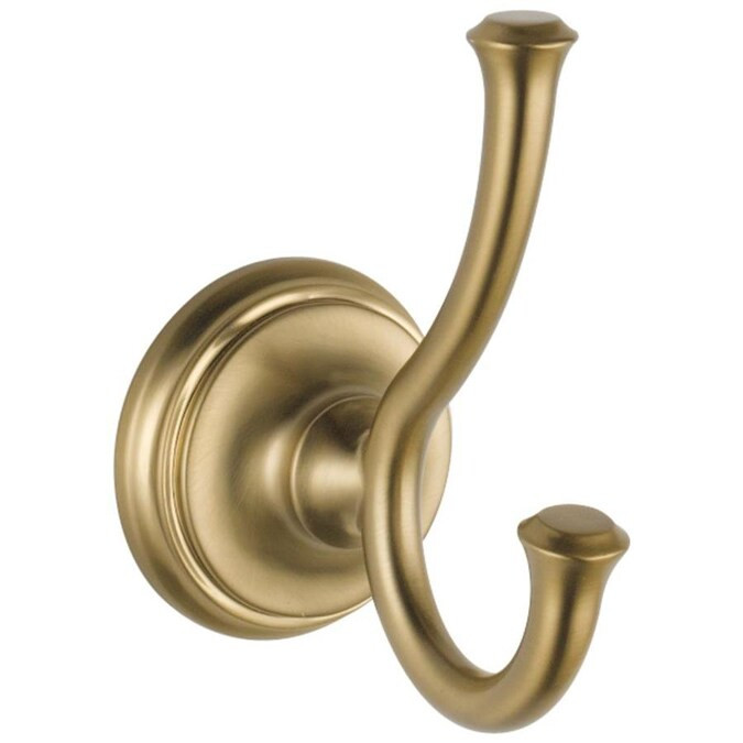 Delta  Cassidy 2-Hook Champagne Bronze Towel Hook                                                ... | Lowe's