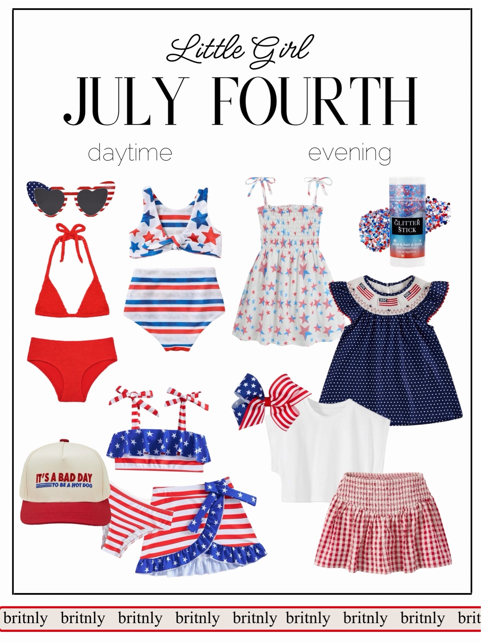 Lil girl Fourth of July options. Most are Amazon and affordable 🇺🇸