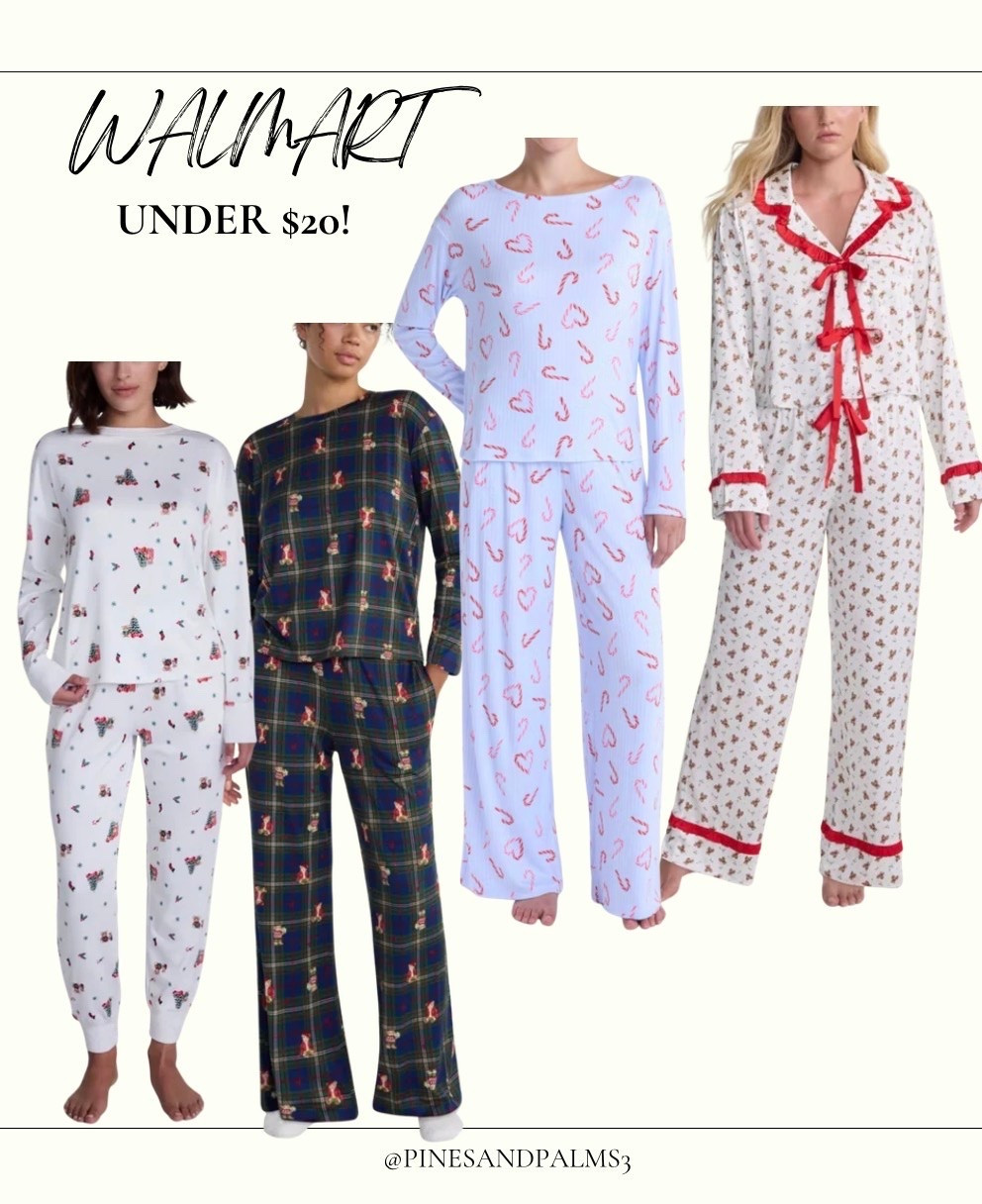 Under $20, Walmart 
Christmas pajamas 
Holiday