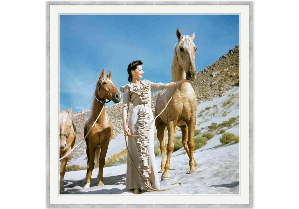 MODEL WITH TWO HORSES | Alice Lane Home Collection