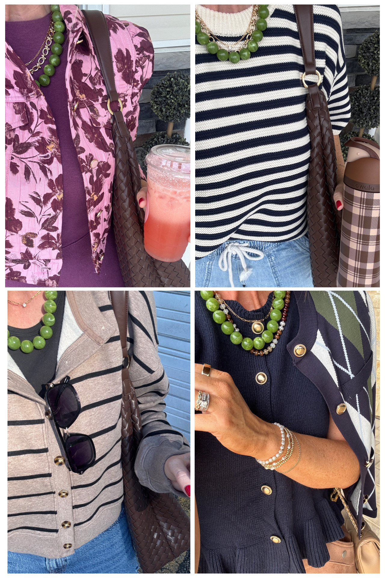 Outfits I’ve worn the $20 beaded green necklace with!

#LTKgrwm